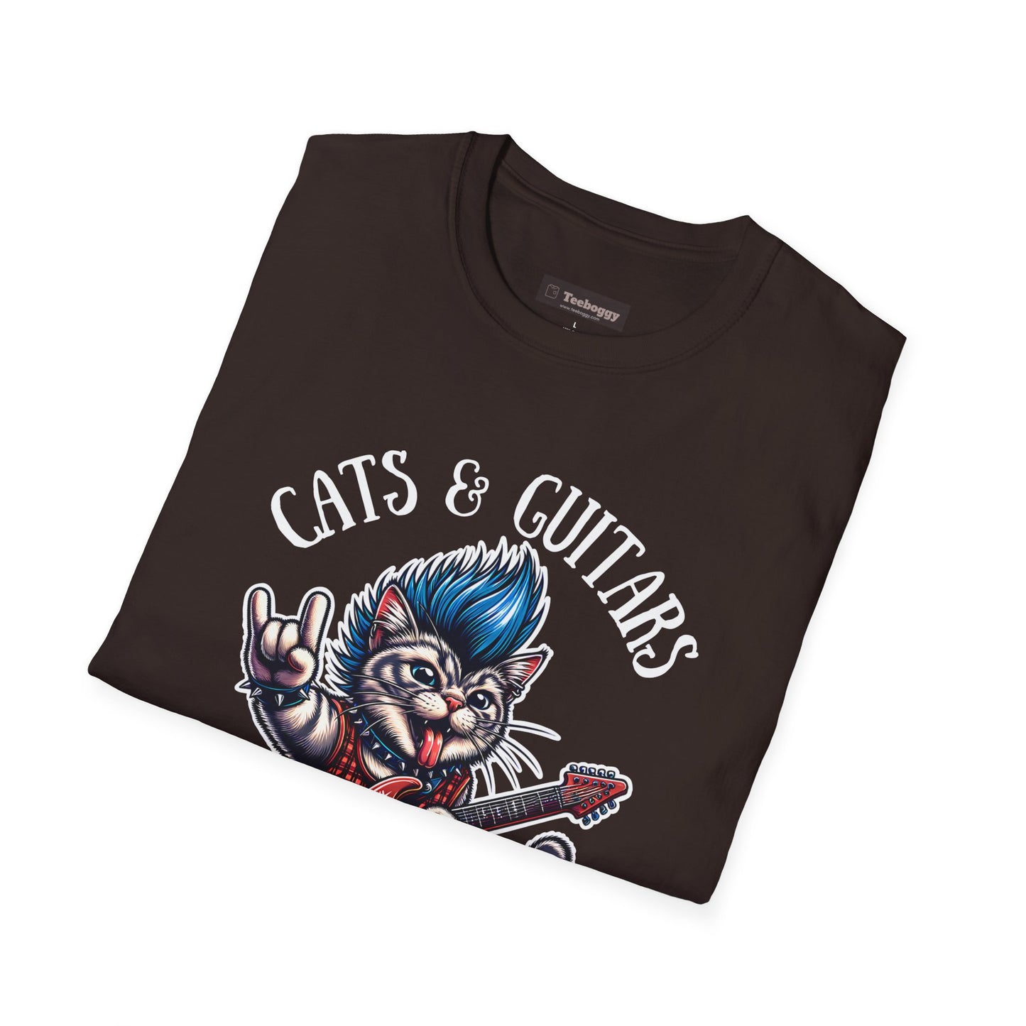 Cats & Guitars Rock My World, T-Shirt