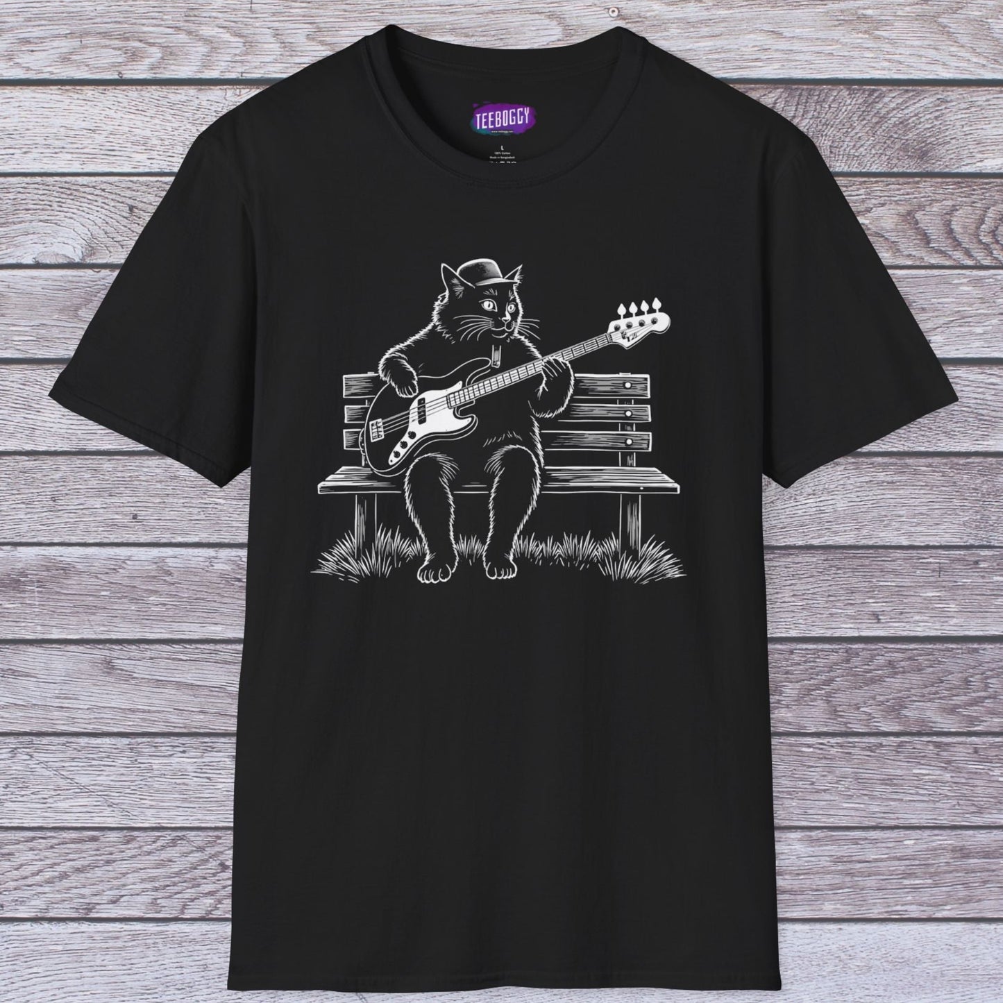 Cat Bass Guitar T-Shirt