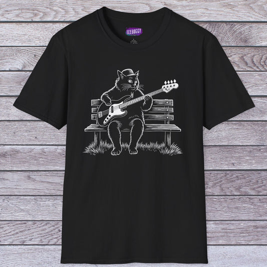 Cat Bass Guitar T-Shirt