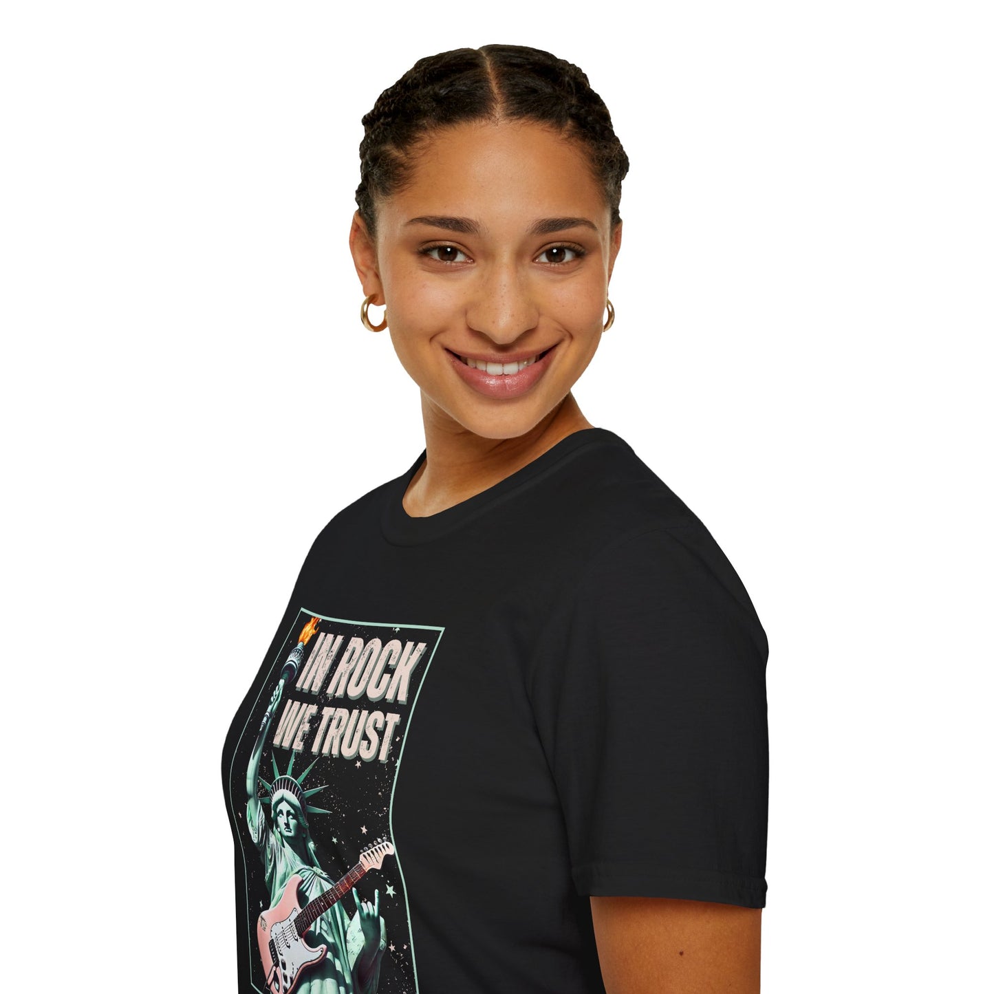 In Rock We Trust - Statue of Liberty T-Shirt