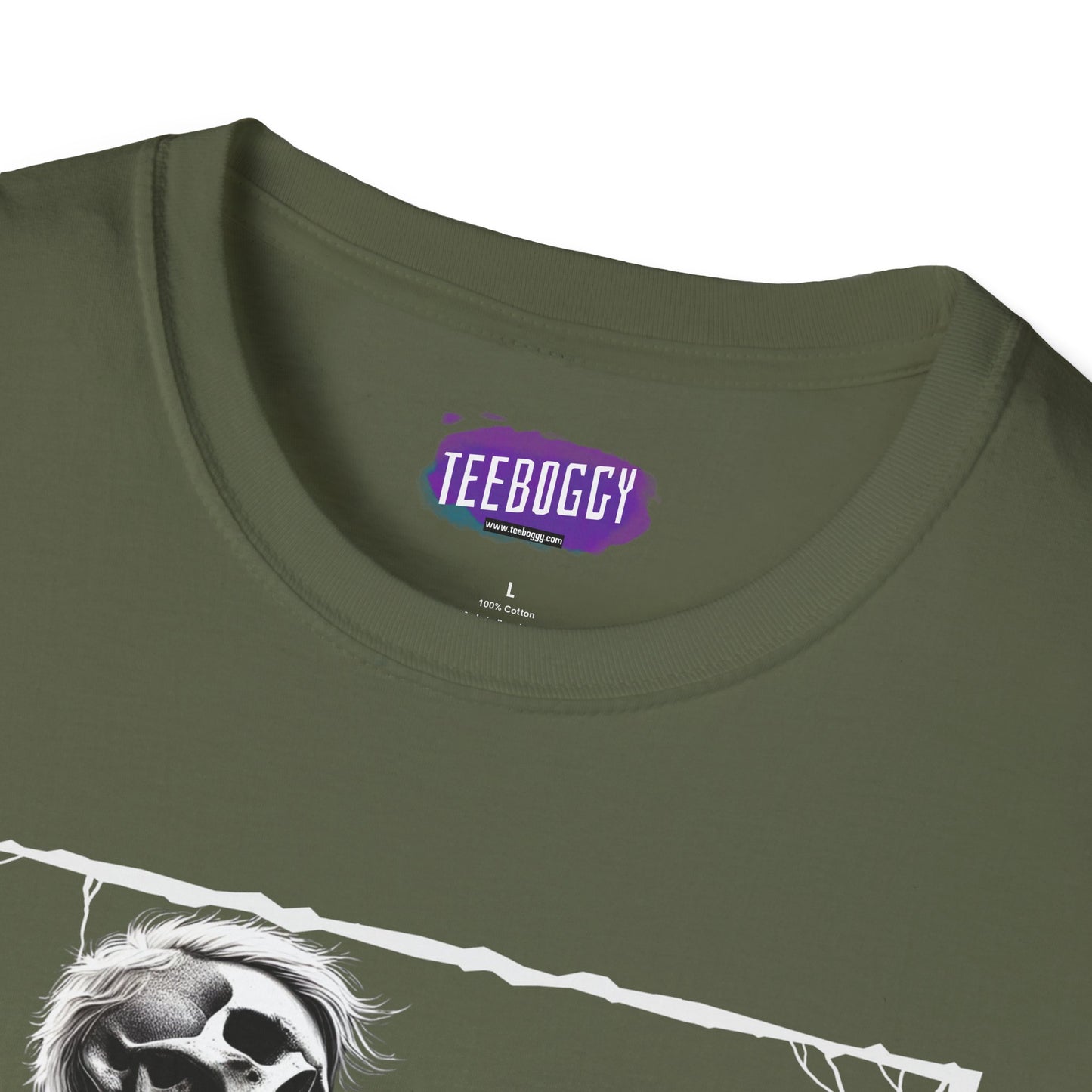 Guitar Metal T-Shirt - Skeleton Rocking Out