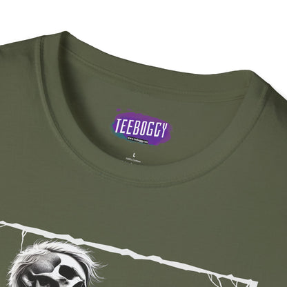 Guitar Metal T-Shirt - Skeleton Rocking Out