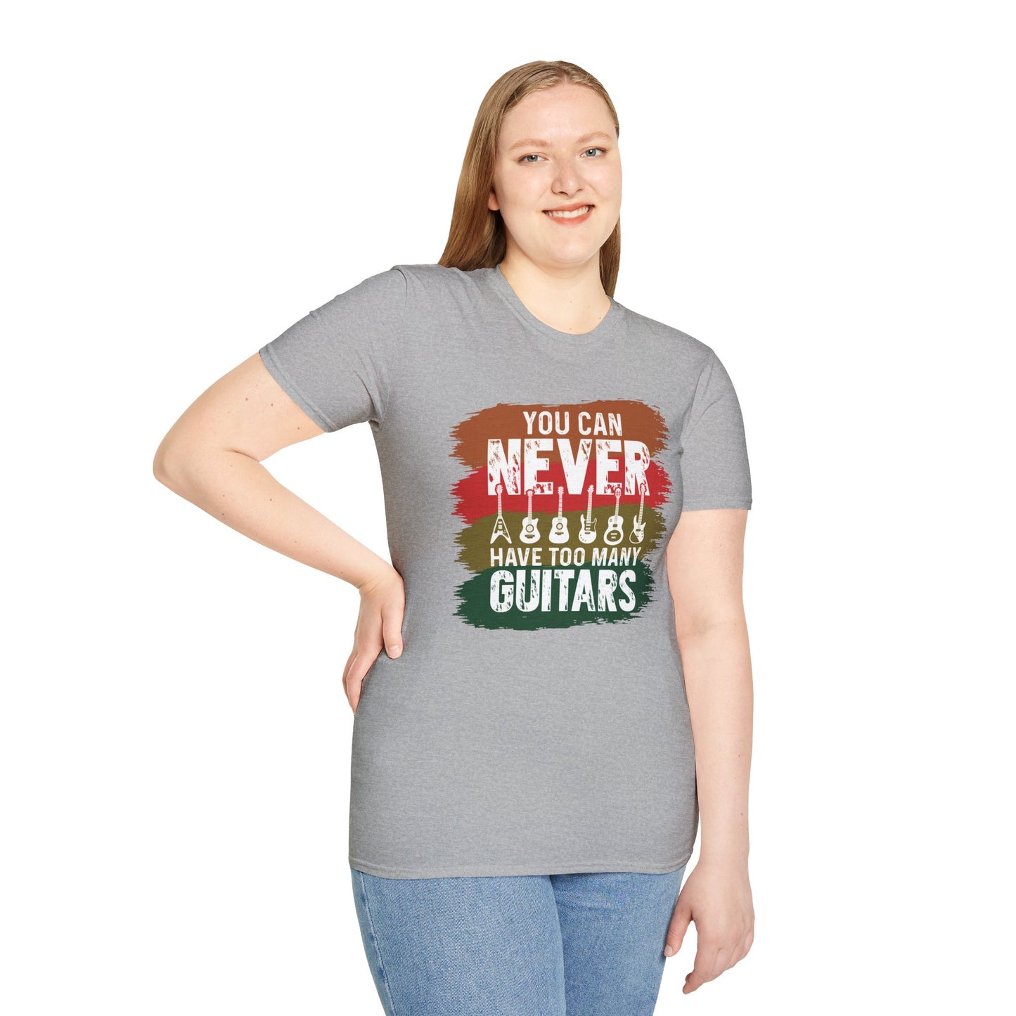 Guitar Statement T-Shirt - Grunge Colorful Slogan
