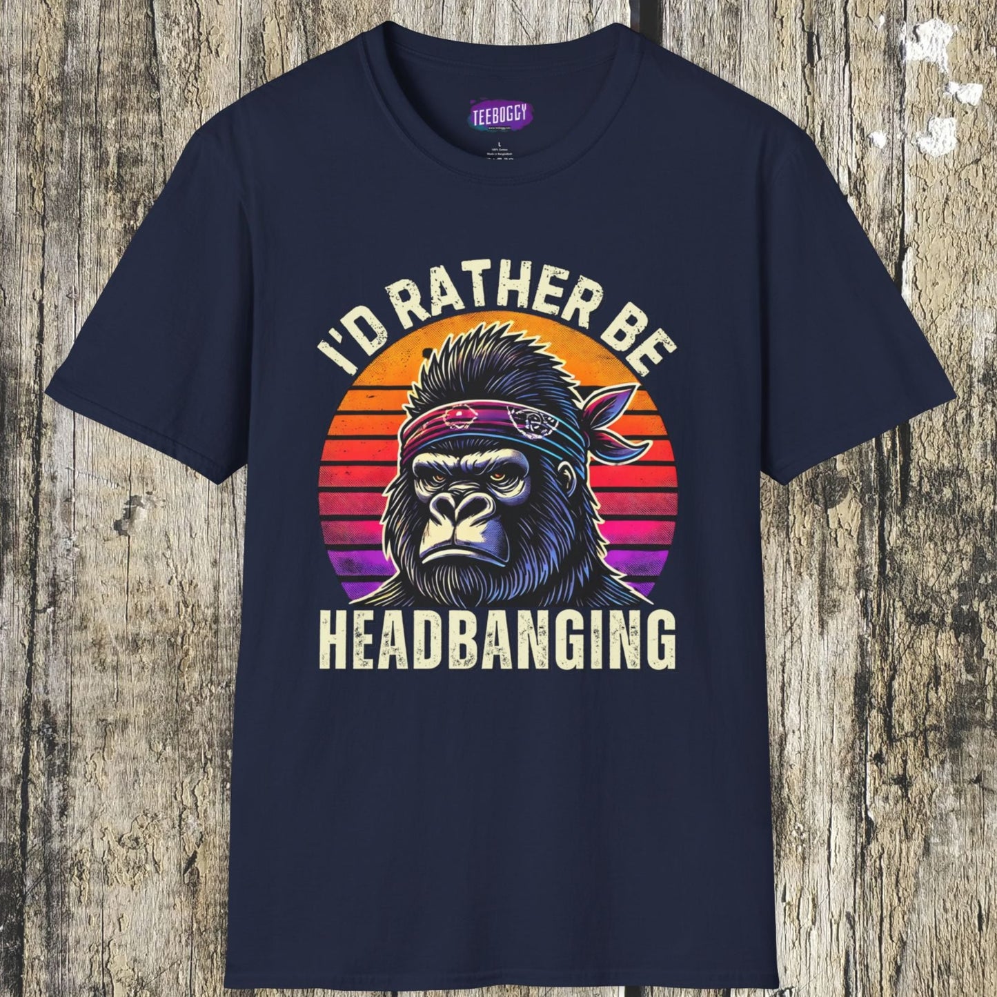 Graphic T-Shirt for Music Lovers - I'd Rather Be Headbanging