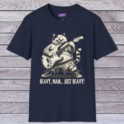 Cat Guitar Unisex T-Shirt - Heavy, Man... Just Heavy!