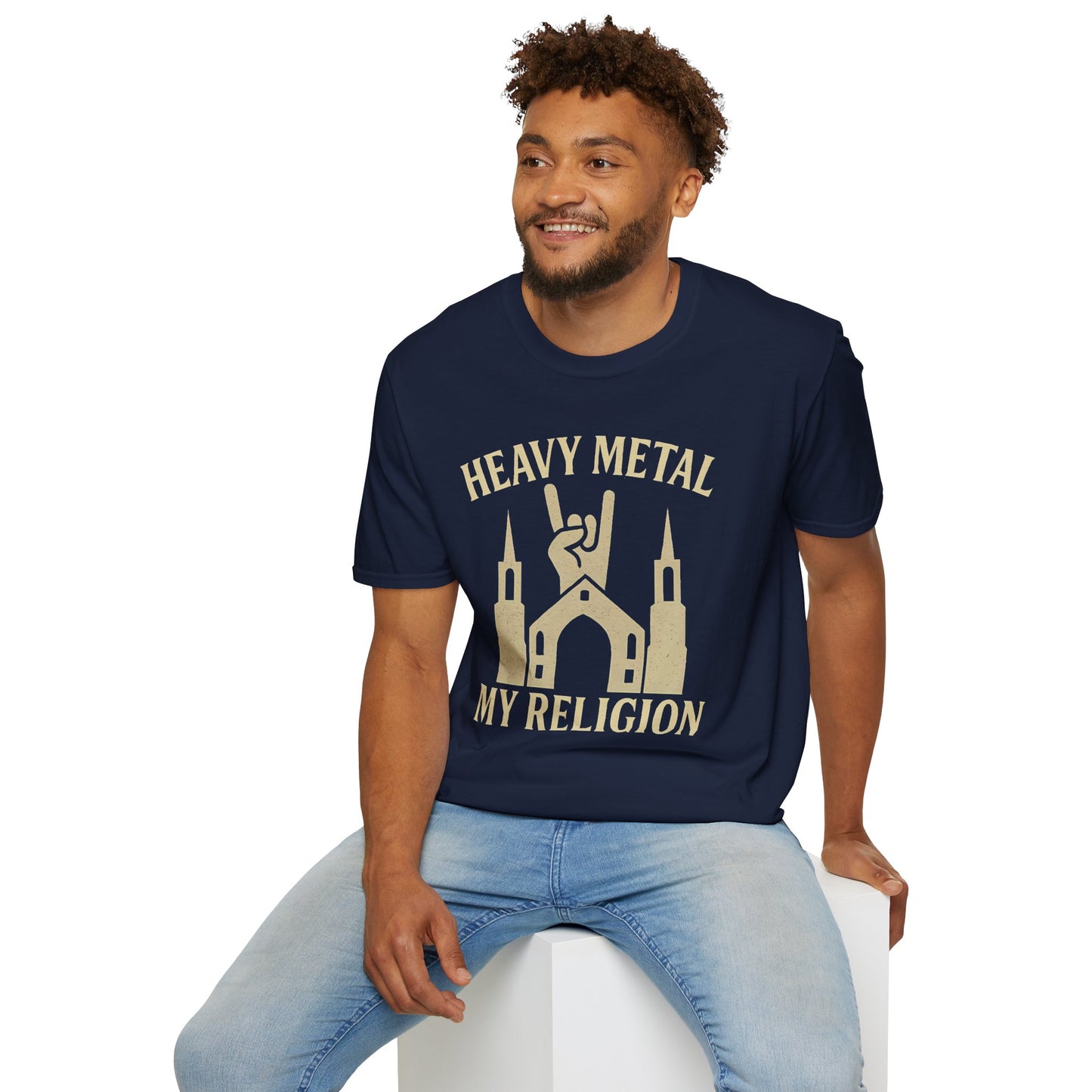 Heavy Metal Church Unisex T-Shirt - Heavy Metal, My Religion