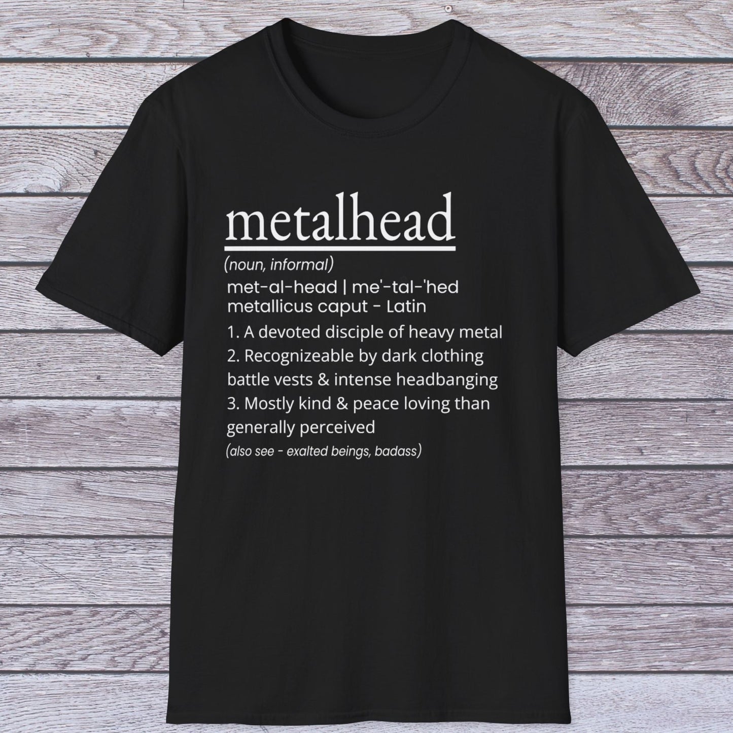Metalhead Dictionary Definition T Shirt