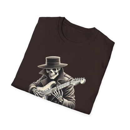 Heavy Metal Forever T-Shirt — Skeleton Rocker Guitar Tee