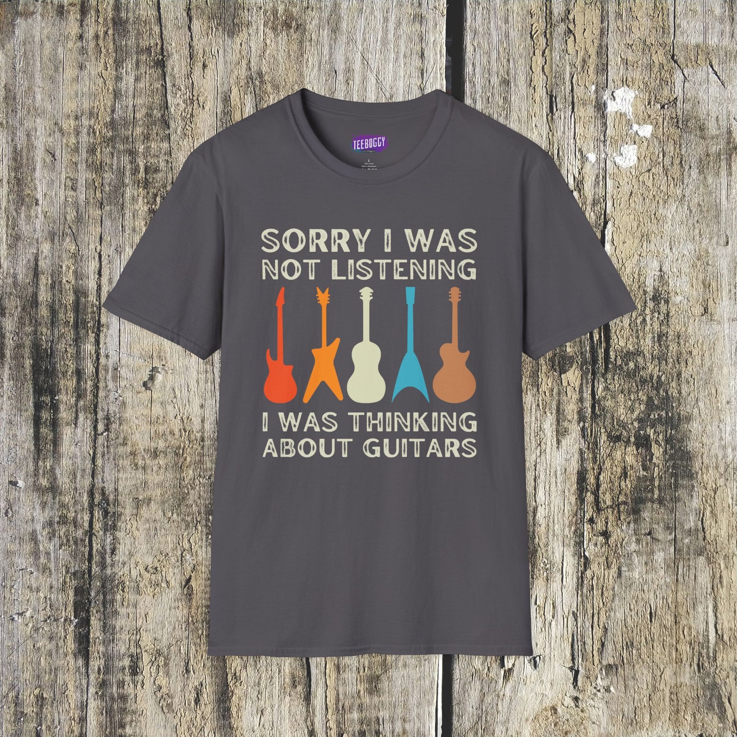 Guitar Types Unisex T-Shirt - Funny Guitarist Shirt