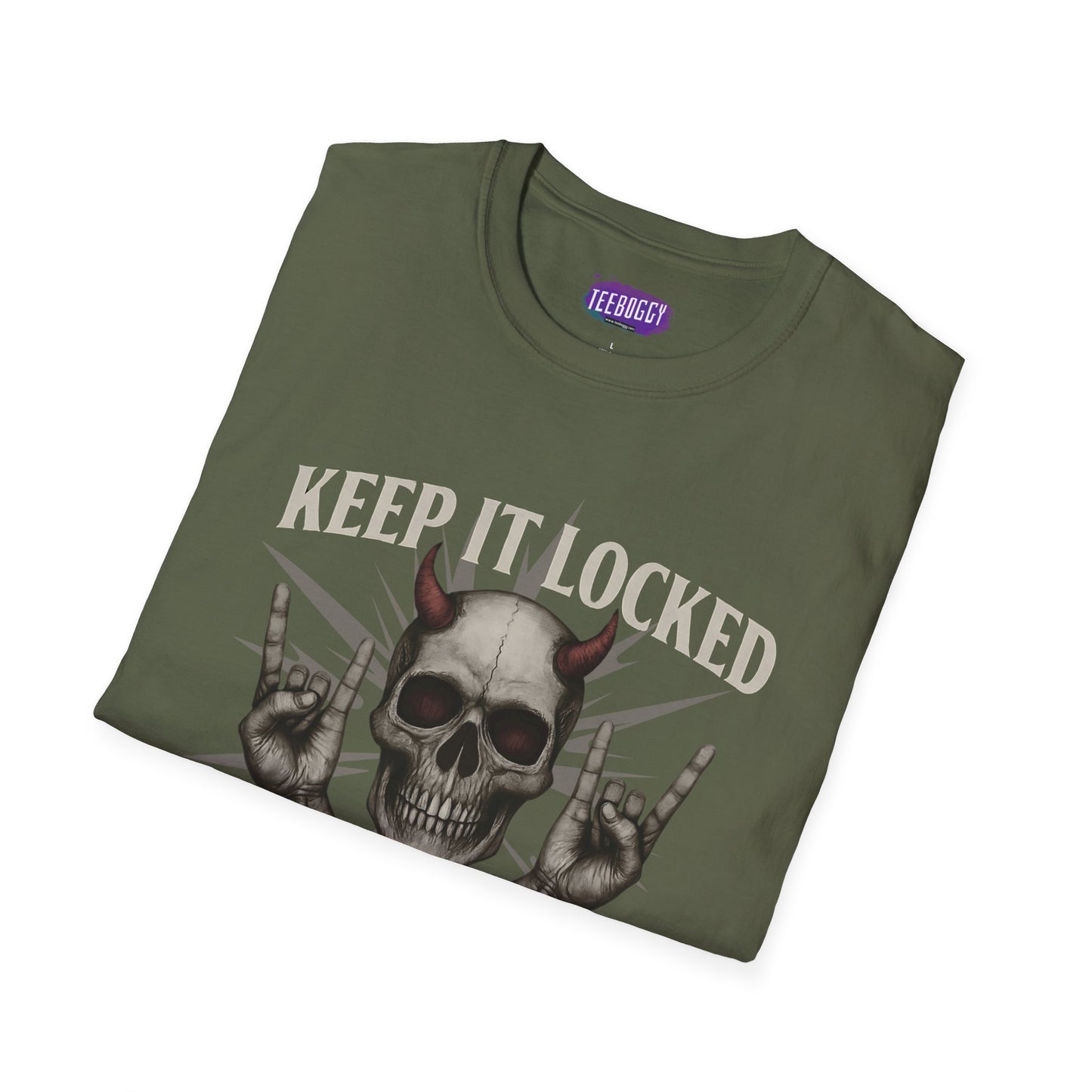 Skull Heavy Metal T-Shirt - Keep it Locked