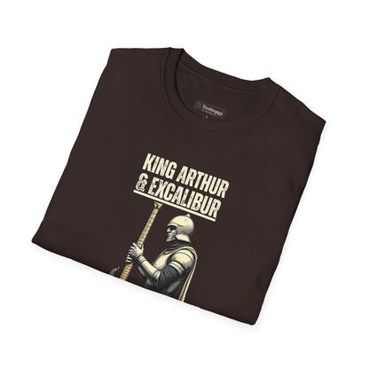King Arthur Guitar Tee — Excalibur Rock T-Shirt