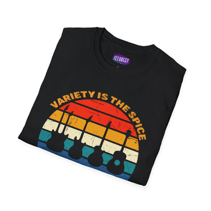 Guitarist Graphic Tee - Variety is the Spice of Life Unisex Softstyle T-Shirt