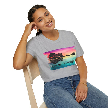 Love Nature Guitar T-Shirt