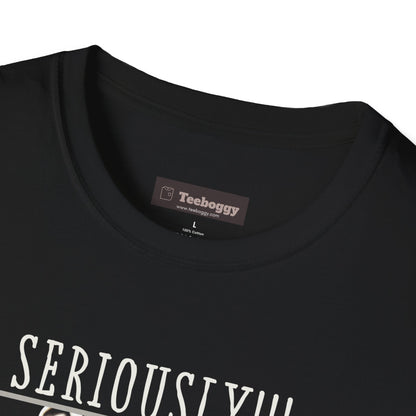 Chimpanzee Guitar T-Shirt — "Seriously!!! You Think This Is Me?"
