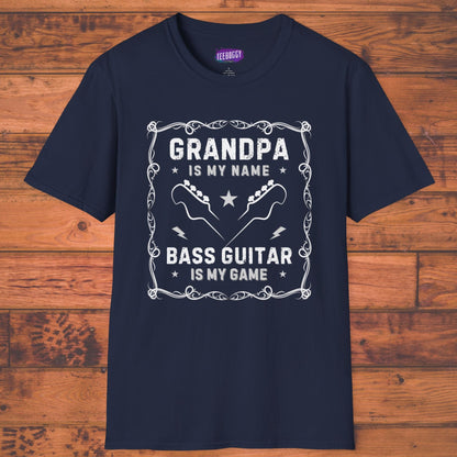 Bass Guitar Grandpa Unisex T-Shirt