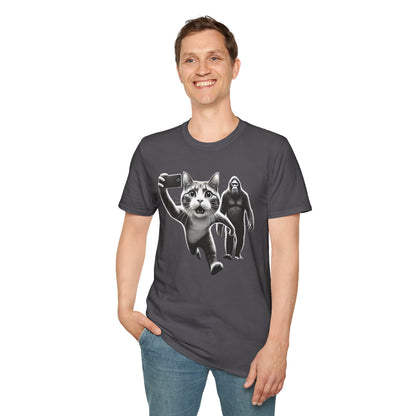 Cat Sasquatch Selfie T-Shirt