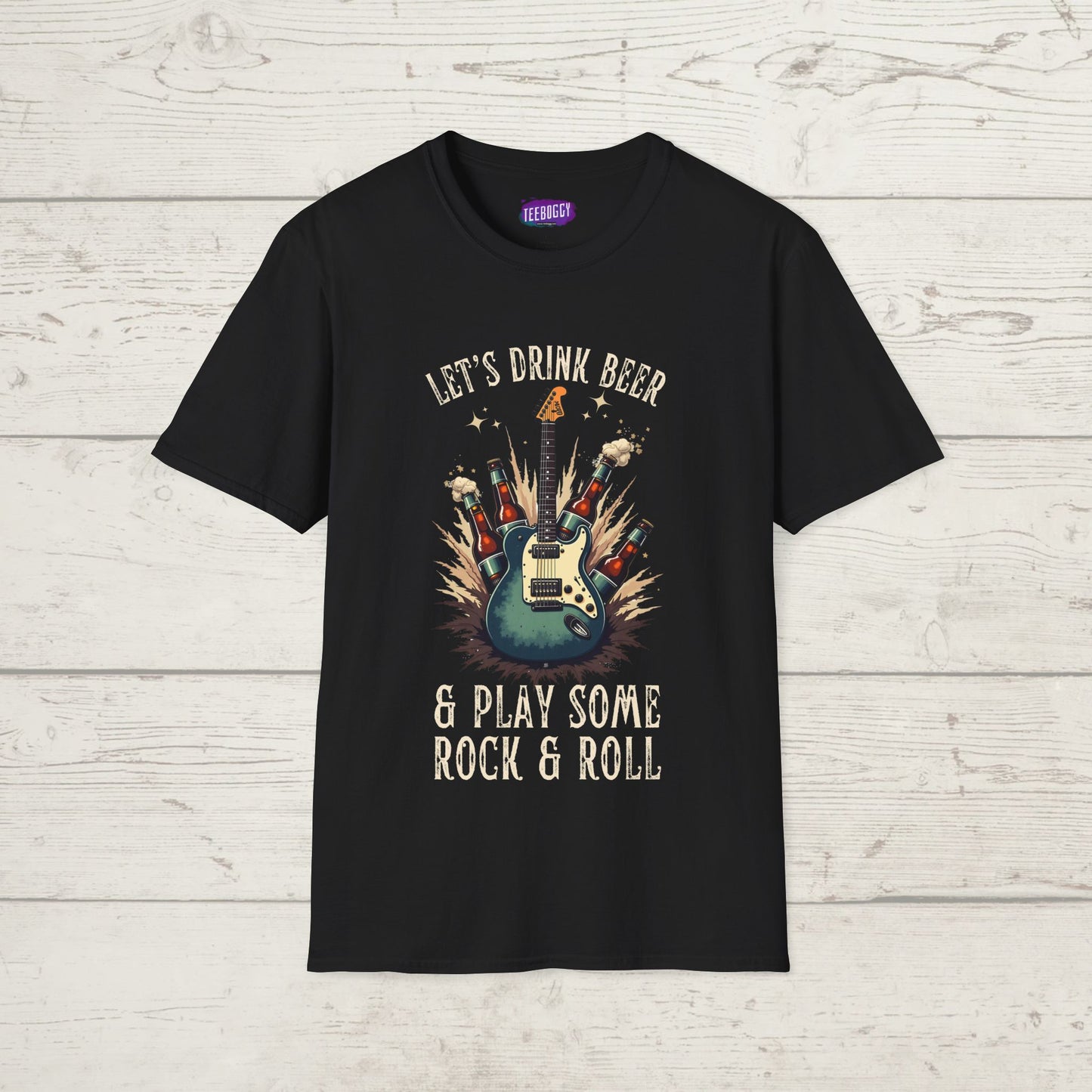 Graphic T-Shirt - Let's Drink Some Beer and Play Some Rock & Roll