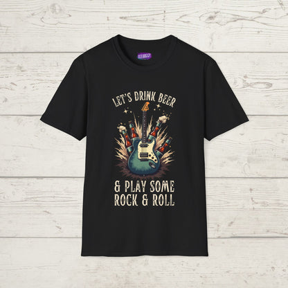Graphic T-Shirt - Let's Drink Some Beer and Play Some Rock & Roll