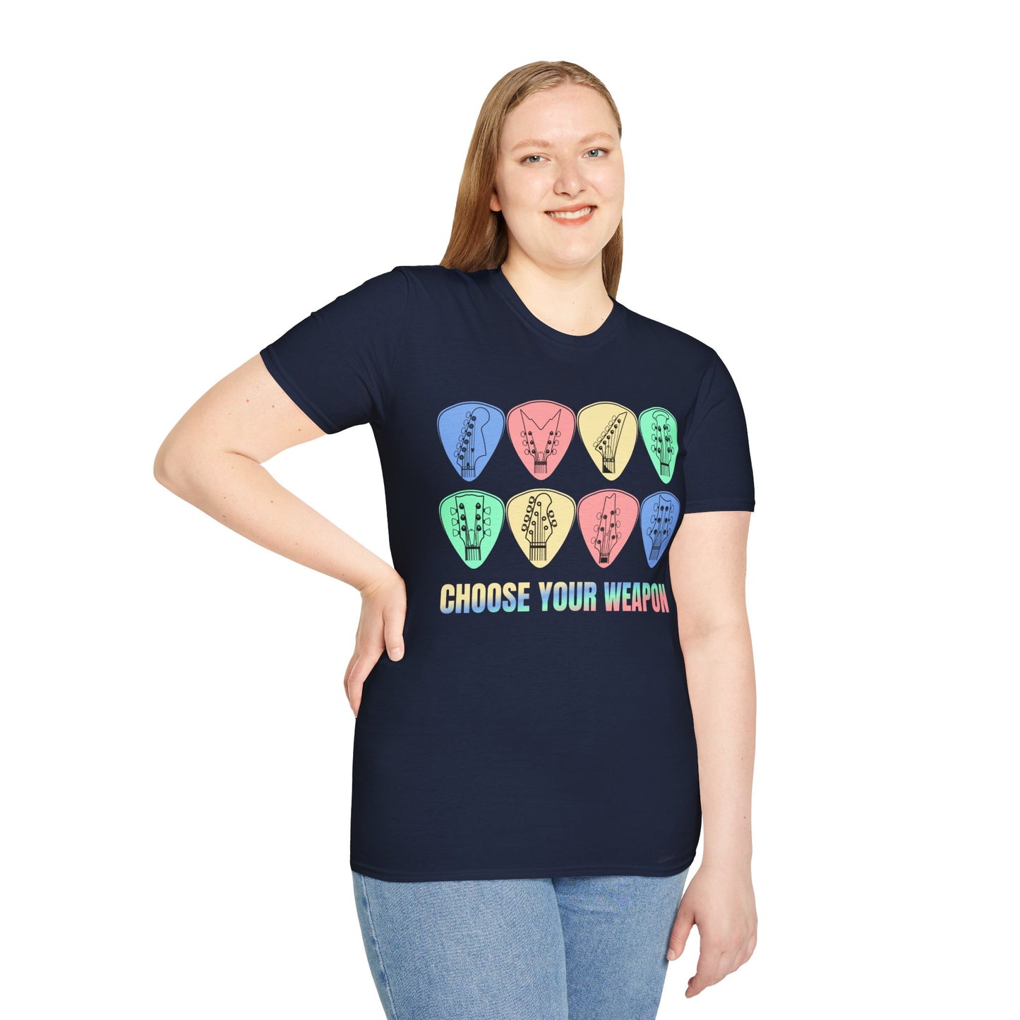 Guitar Plectrum T-Shirt - Choose Your Weapon