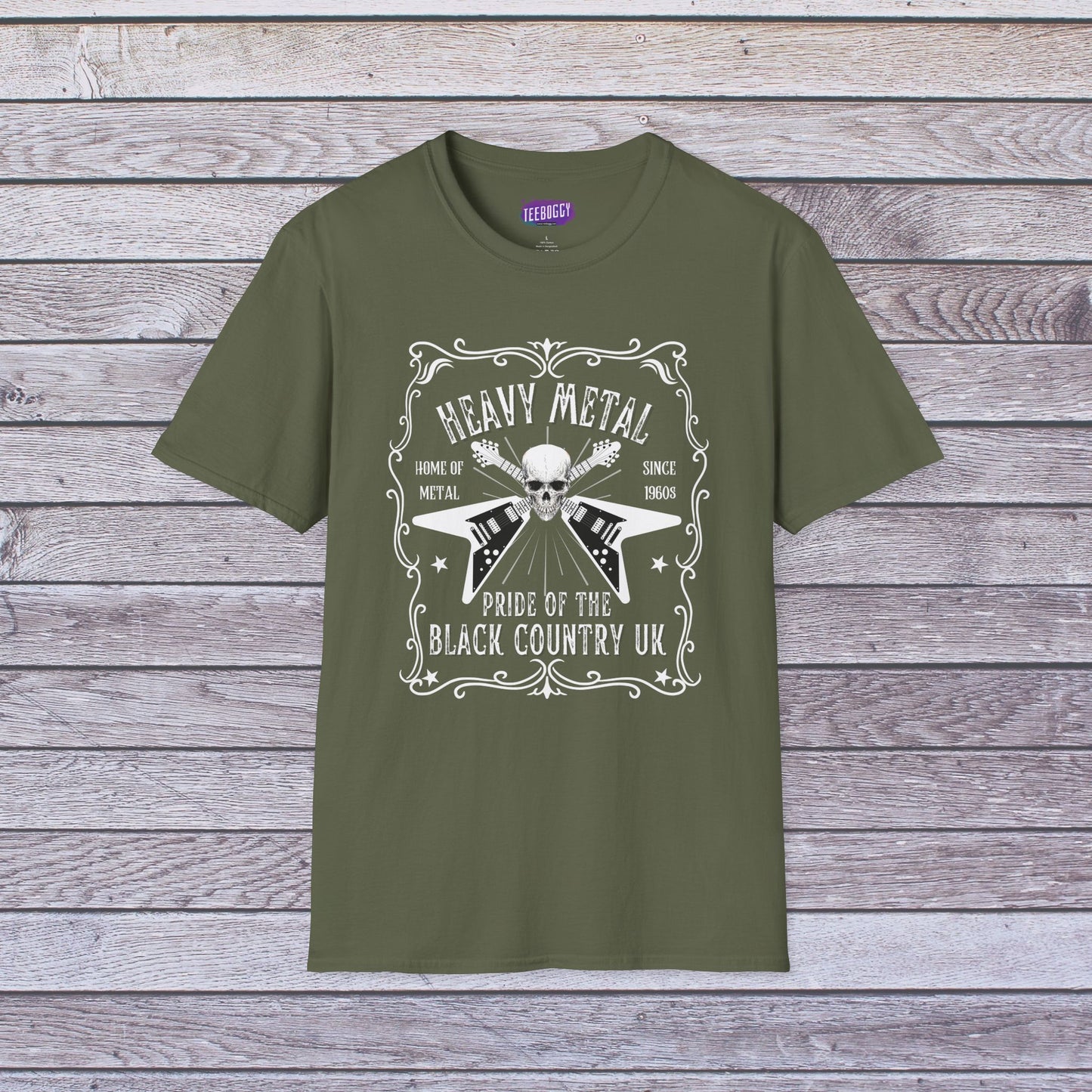 Rock Flying V Guitars Skull T-Shirt