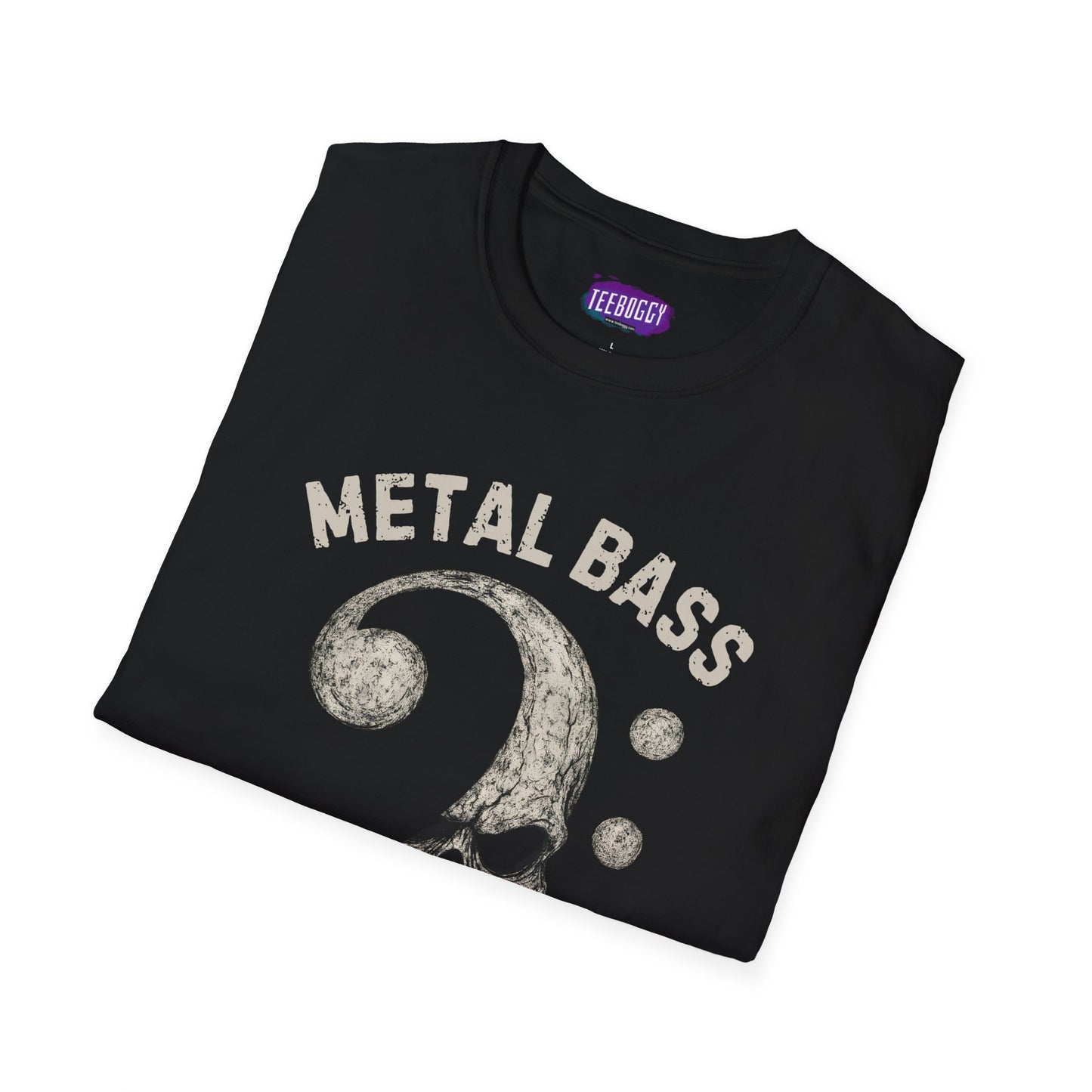 Metal Bass Skull T-Shirt — "Metal Bass, Hell Yeah!"