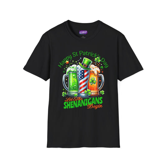 St Patrick's Day T-Shirt - Patriotic Irish American Shenanigans