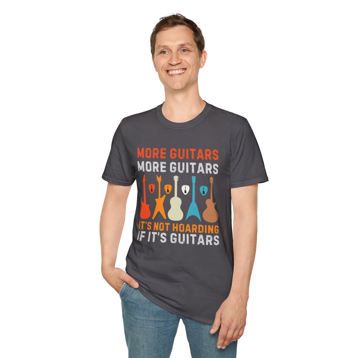 Guitar Quote T-Shirt, More Guitars More Guitars