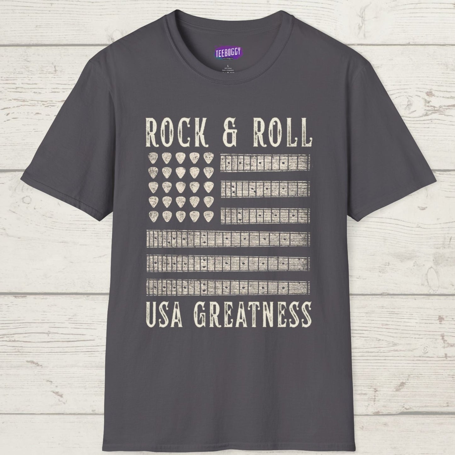 Patriotic Guitar T-Shirt - Rock & Roll, USA Greatness