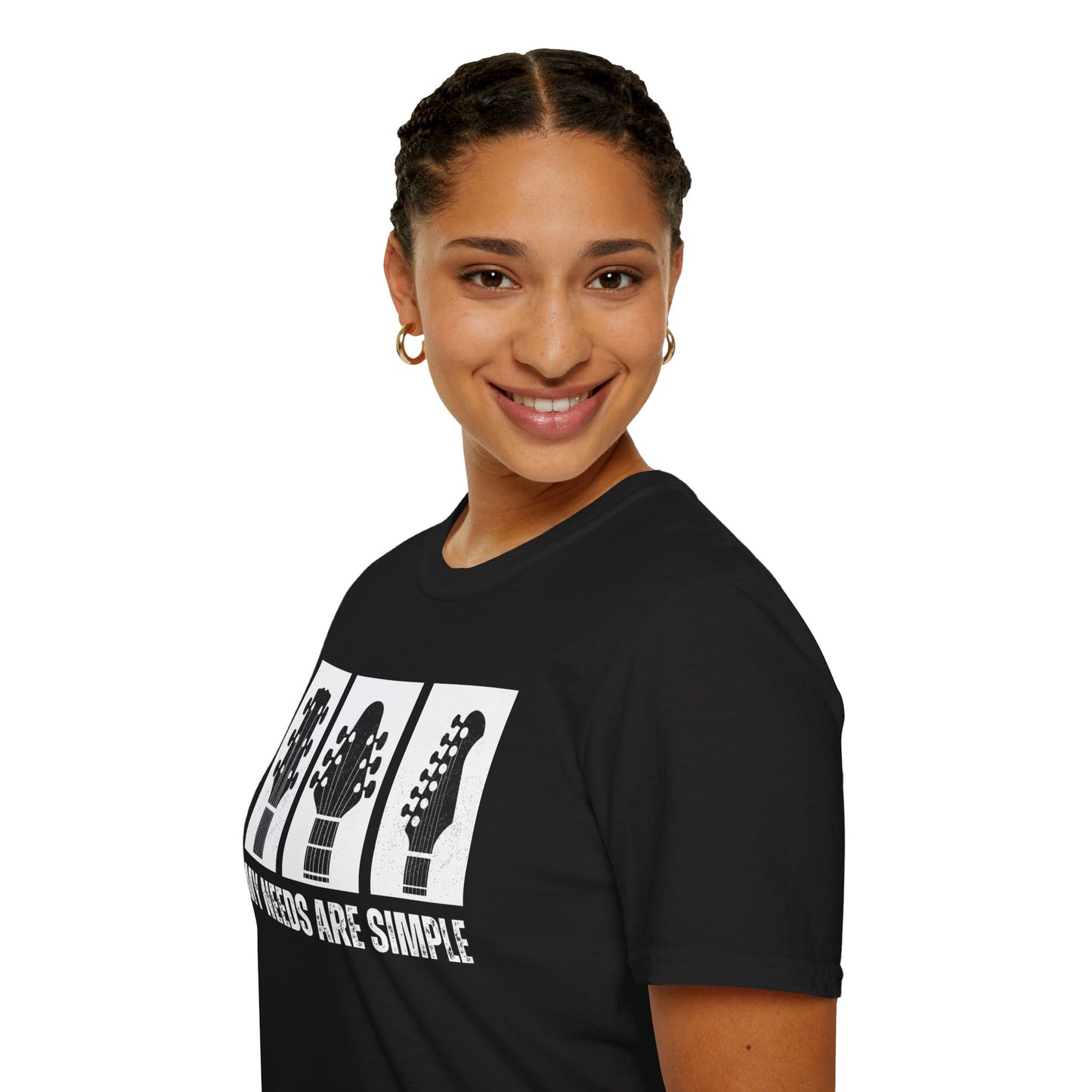 Guitar Headstocks T-Shirt - My Needs Are Simple
