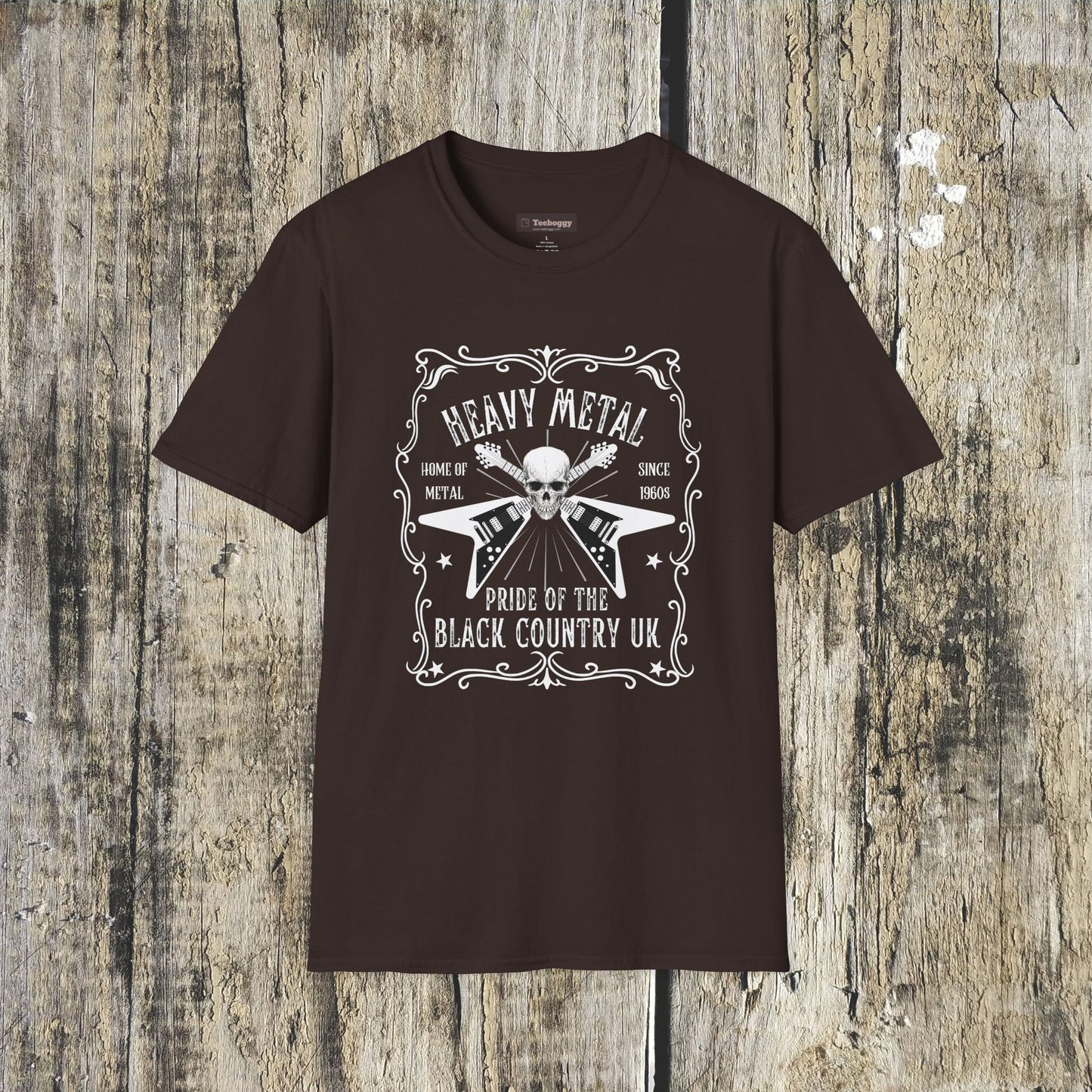 Black Country, Whisky Label Style Heavy Metal T-Shirt