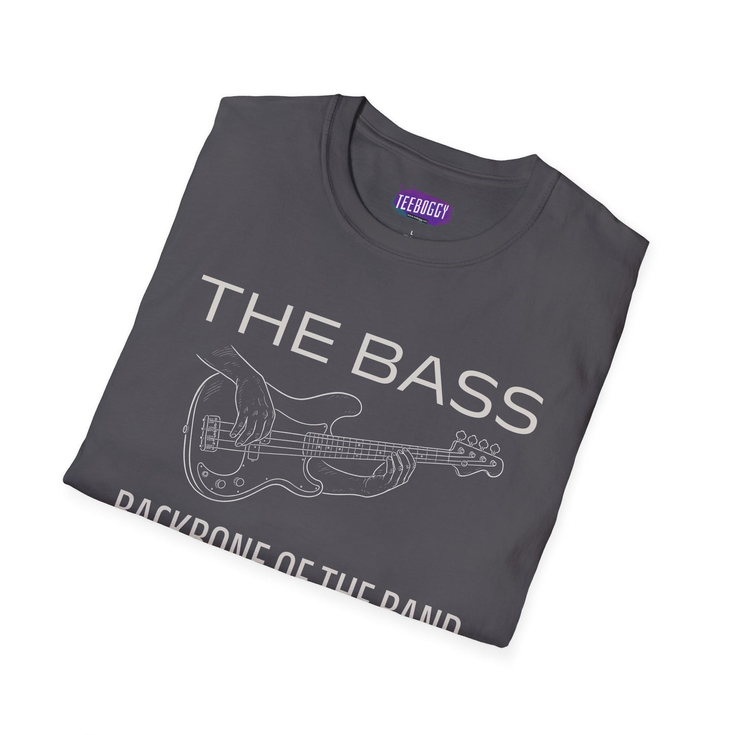 Bass Guitar T-Shirt - The Bass, Backbone of the Band Design