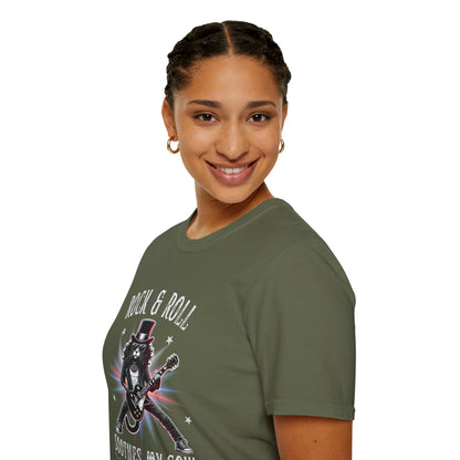 Rock & Roll Cat T-Shirt — "rock & roll, soothes my soul"