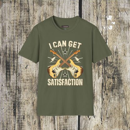 I Can Get Satisfaction T-Shirt — Stratocaster Guitar Rock Tee