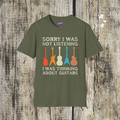 Guitar Types Unisex T-Shirt - Funny Guitarist Shirt