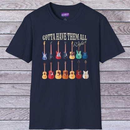 Guitar Shapes Unisex T-Shirt - Gotta Have Them All