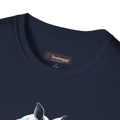 Rock Guitar Rhino T-Shirt — Rhinoceros Playing Electric Guitar Graphic Tee