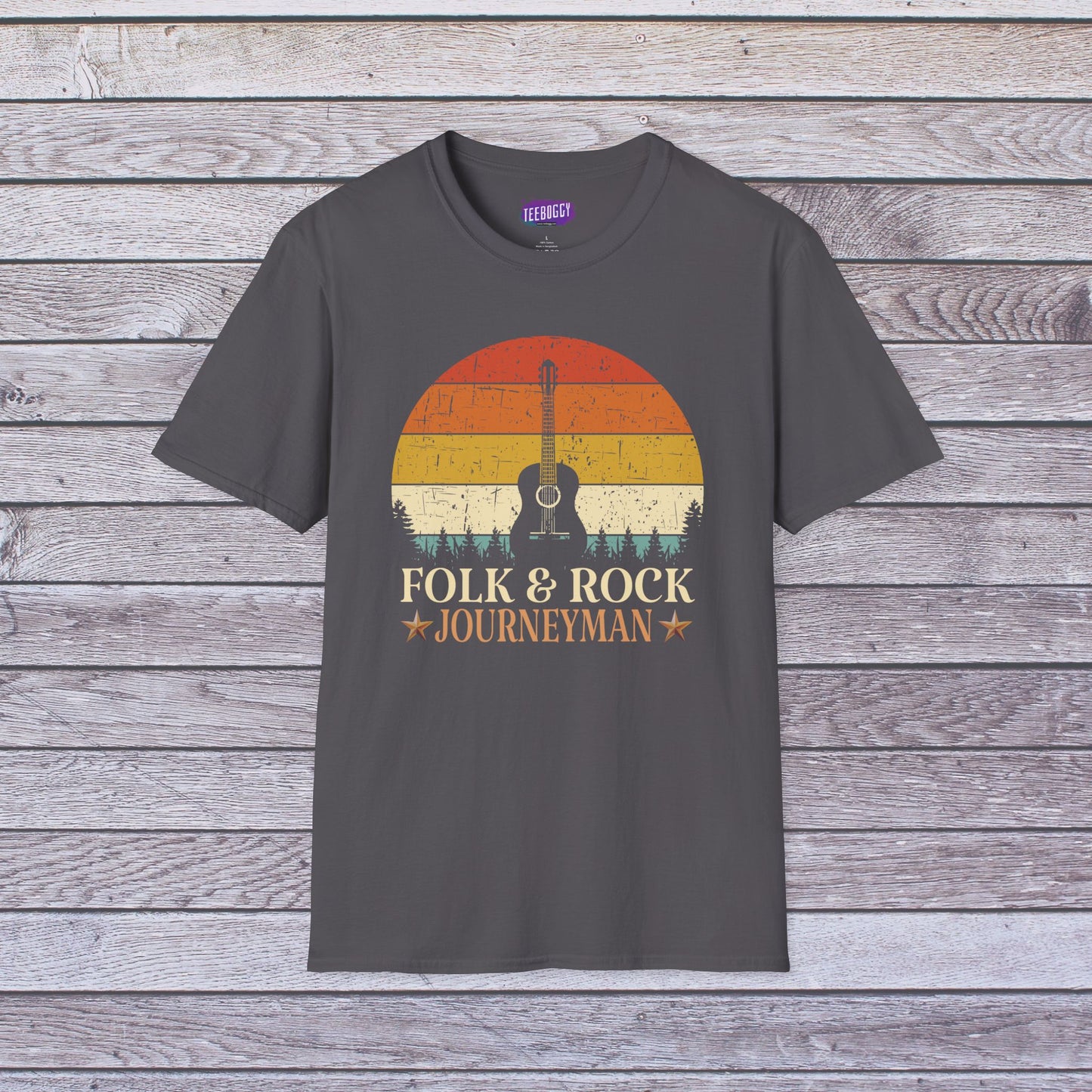 Guitar Sun Unisex T-Shirt Folk & Rock Journeyman Music Lover Tee