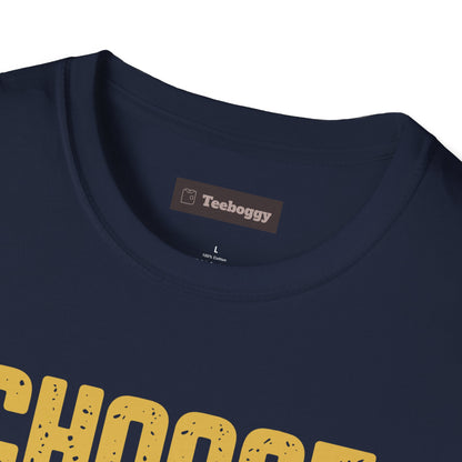 Guitar T-Shirt with 'Choose Your Weapon' Slogan