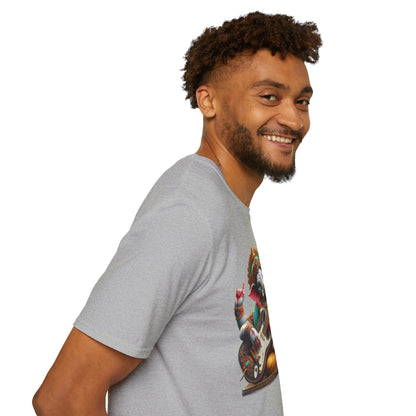 Ganesh Playing Electric Guitar T-Shirt — Woodstock Vibes Spiritual Rock Tee