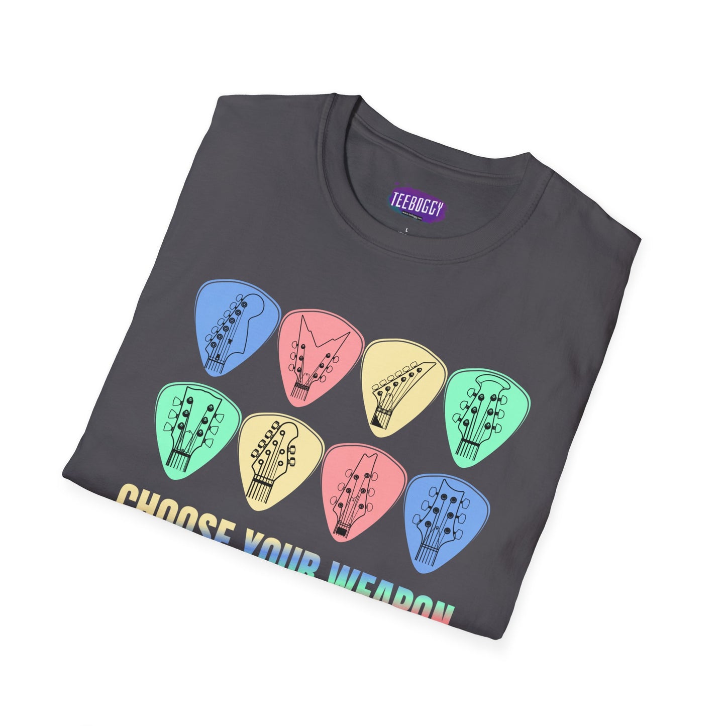 Guitar Plectrum T-Shirt - Choose Your Weapon
