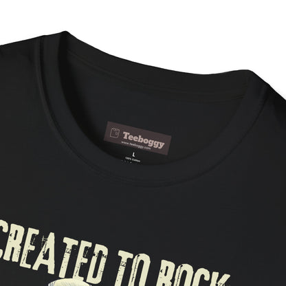 Crafted To Rock, With Bolt-on Neck, Frankenstein With Guitar, T-Shirt.