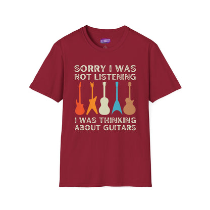 Guitar Types Unisex T-Shirt - Funny Guitarist Shirt