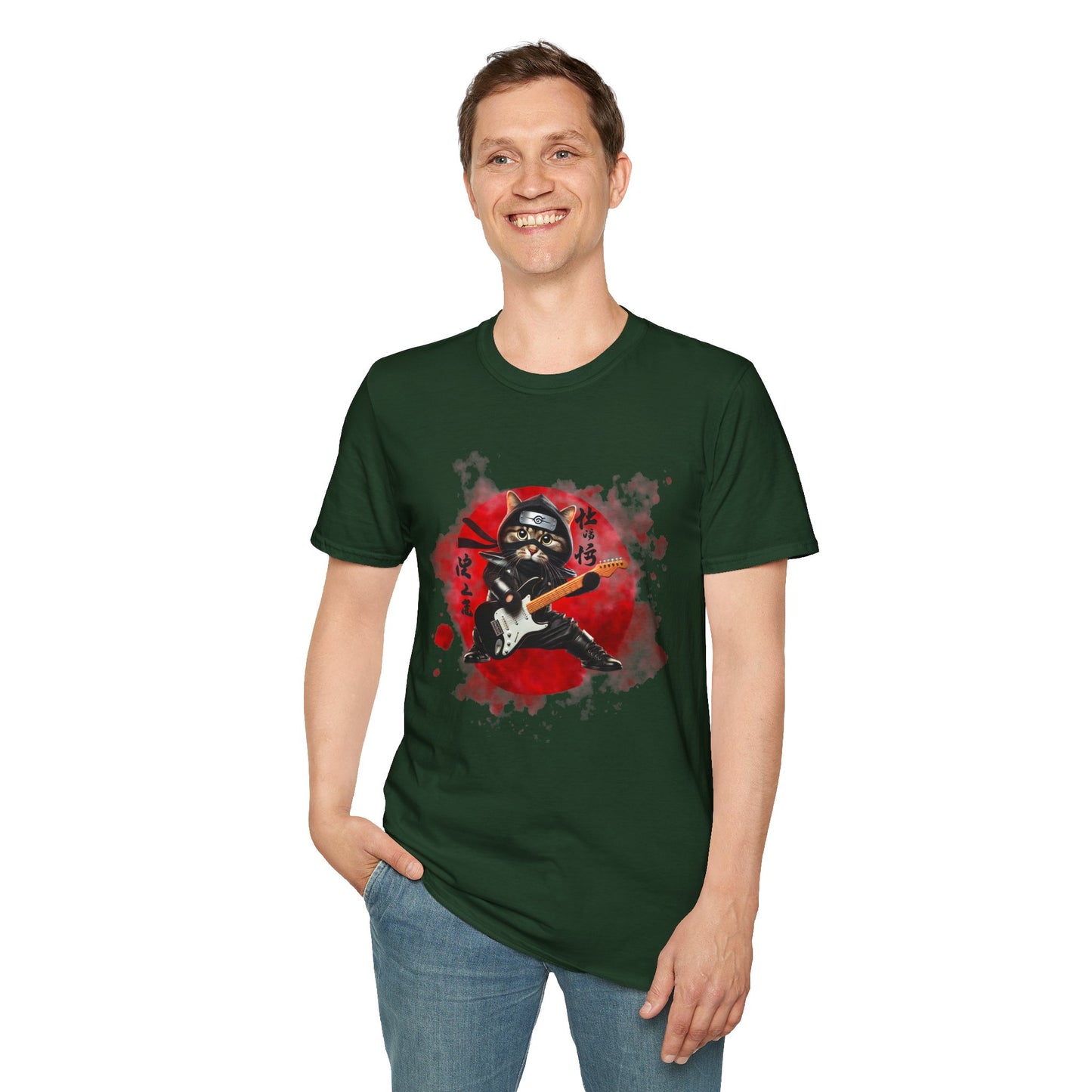 Ninja Cat Guitarist Tee