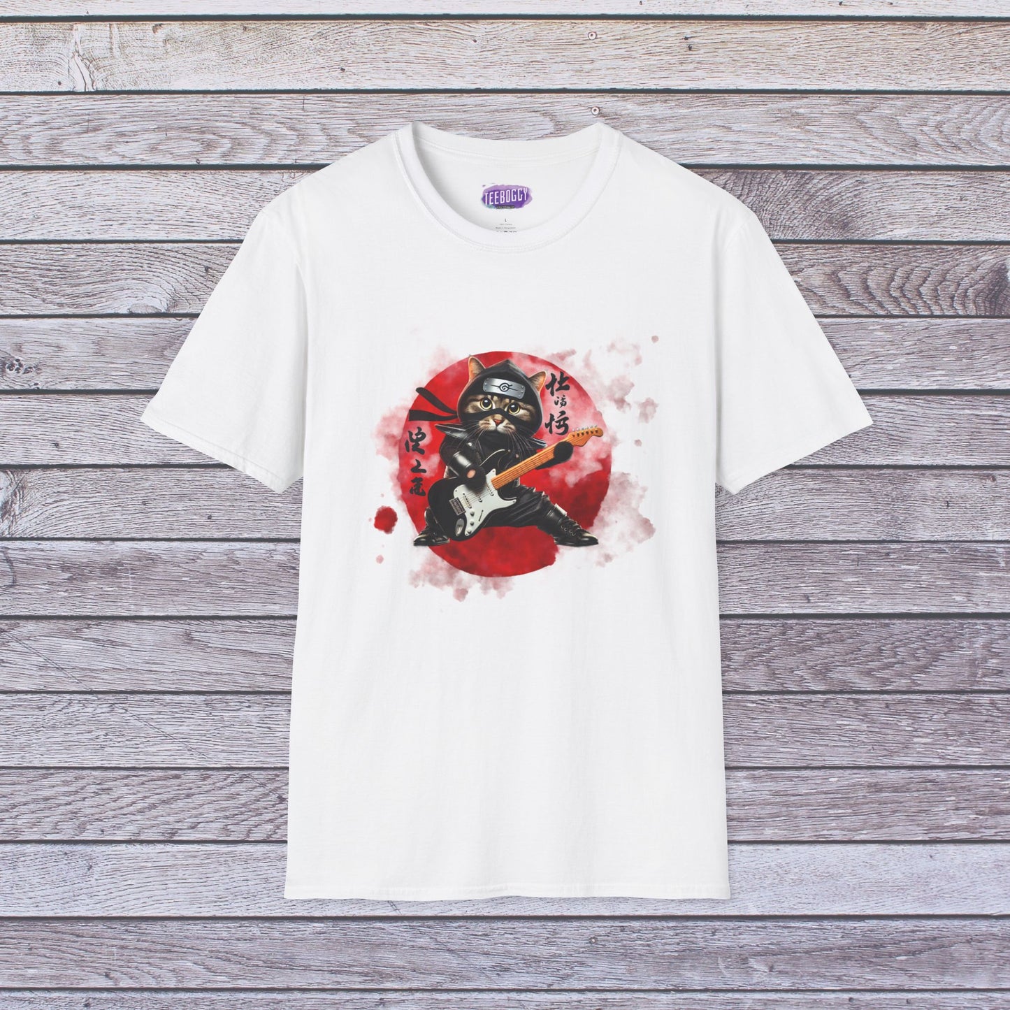 Ninja Cat Guitarist Tee