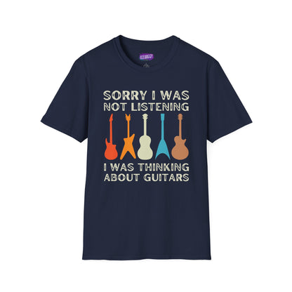 Guitar Types Unisex T-Shirt - Funny Guitarist Shirt