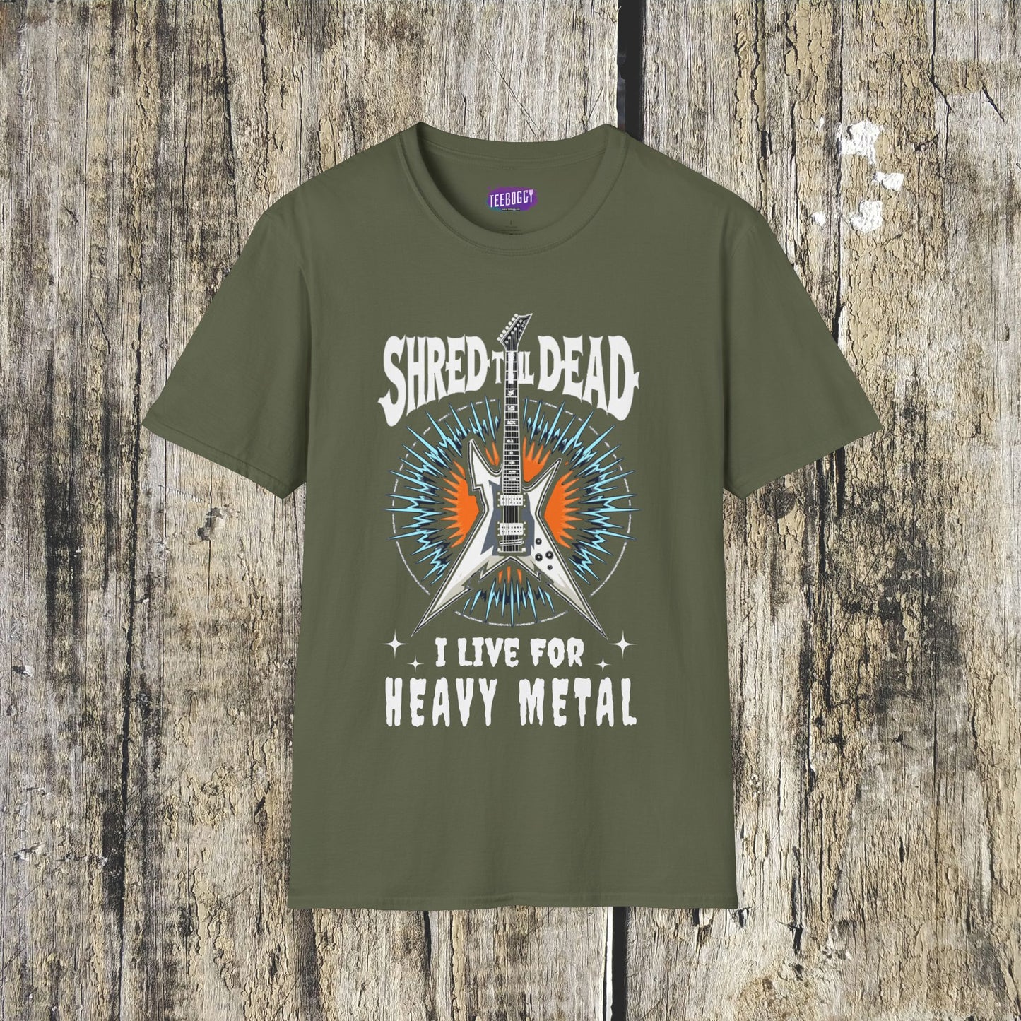 Electric Guitar Shred Till Dead, Unisex T-Shirt