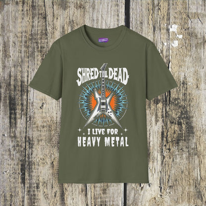 Electric Guitar Shred Till Dead, Unisex T-Shirt