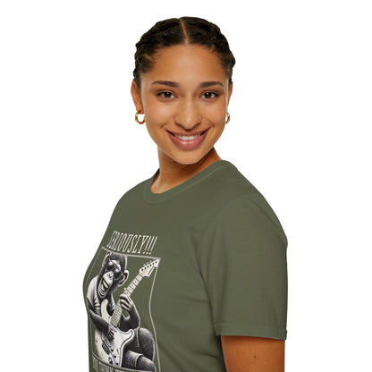 Chimpanzee Guitar T-Shirt — "Seriously!!! You Think This Is Me?"