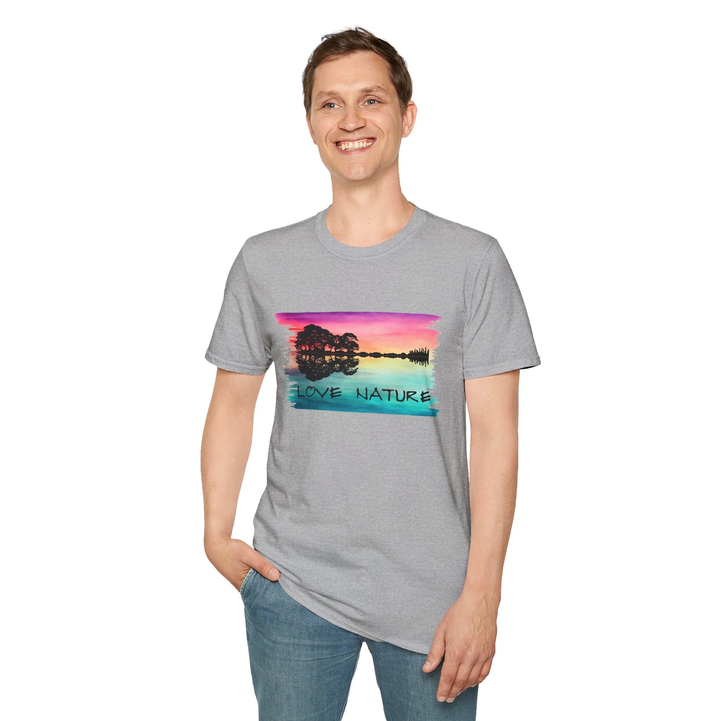 Love Nature Guitar T-Shirt