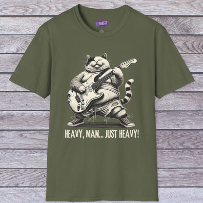 Cat Guitar Unisex T-Shirt - Heavy, Man... Just Heavy!